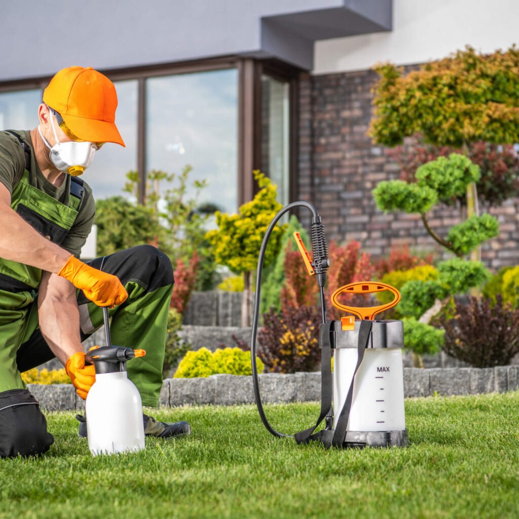Landscaper Preparing To Perform Pest Control Treat U6QEC62 Scaled 1 1024x1024