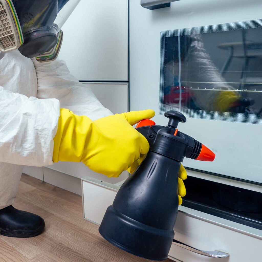 Pest Control Worker Standing With Sprayer In Kitch TY3VCXA 1024x1024